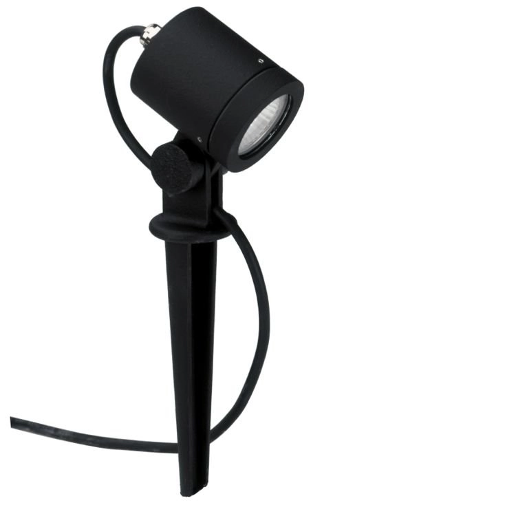 Garden spotlight on pin Orientable GU10 8,5cm black