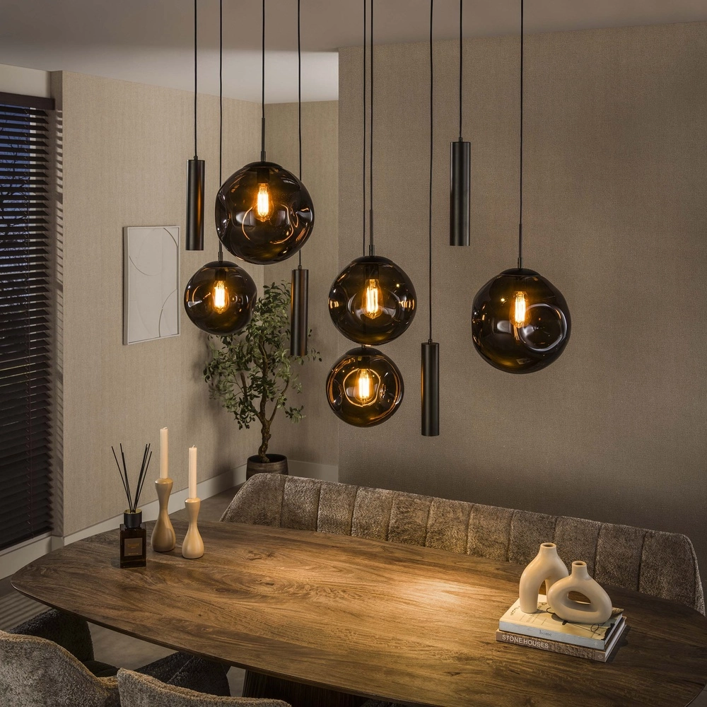 Dining table pendant lamp Stellar 5x E27 + 4x GU10