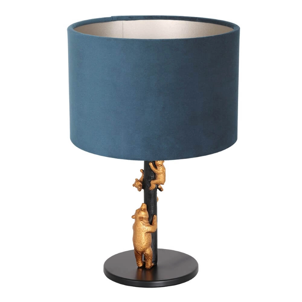 Designer table lamp Animaux with blue velvet Steinhauer 8712746151923