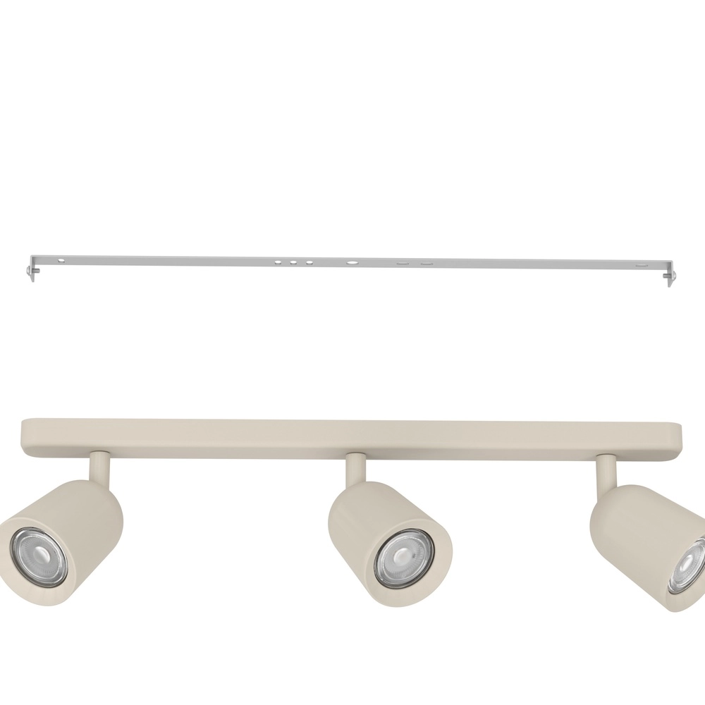Sand brown ceiling lamp Camaldoli 3x GU10 - orientable Eglo 9008606363179