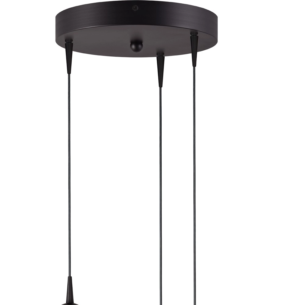 3-light pendant lamp Talana black Ø 17cm DTW Masterlight 8718121352183