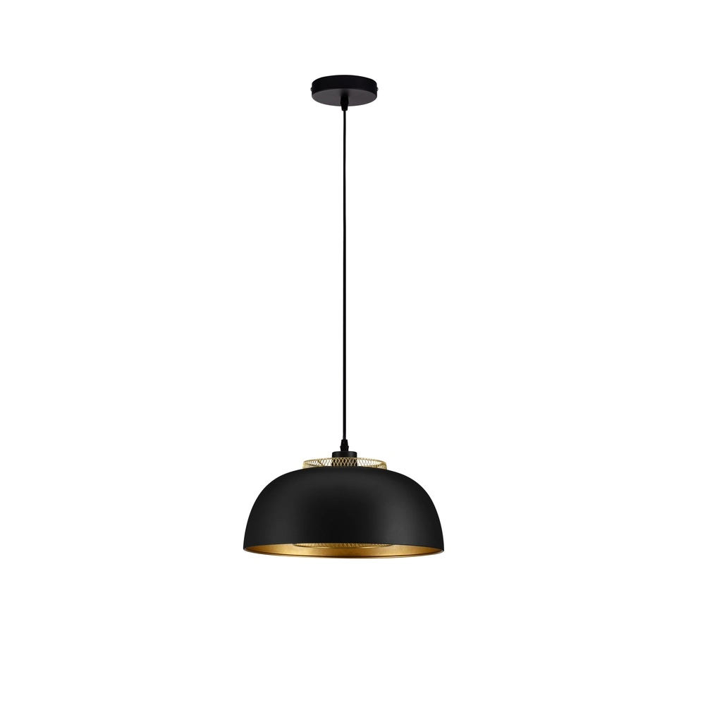 Pendant lamp Sqube black with gold Lyora 5212017454799