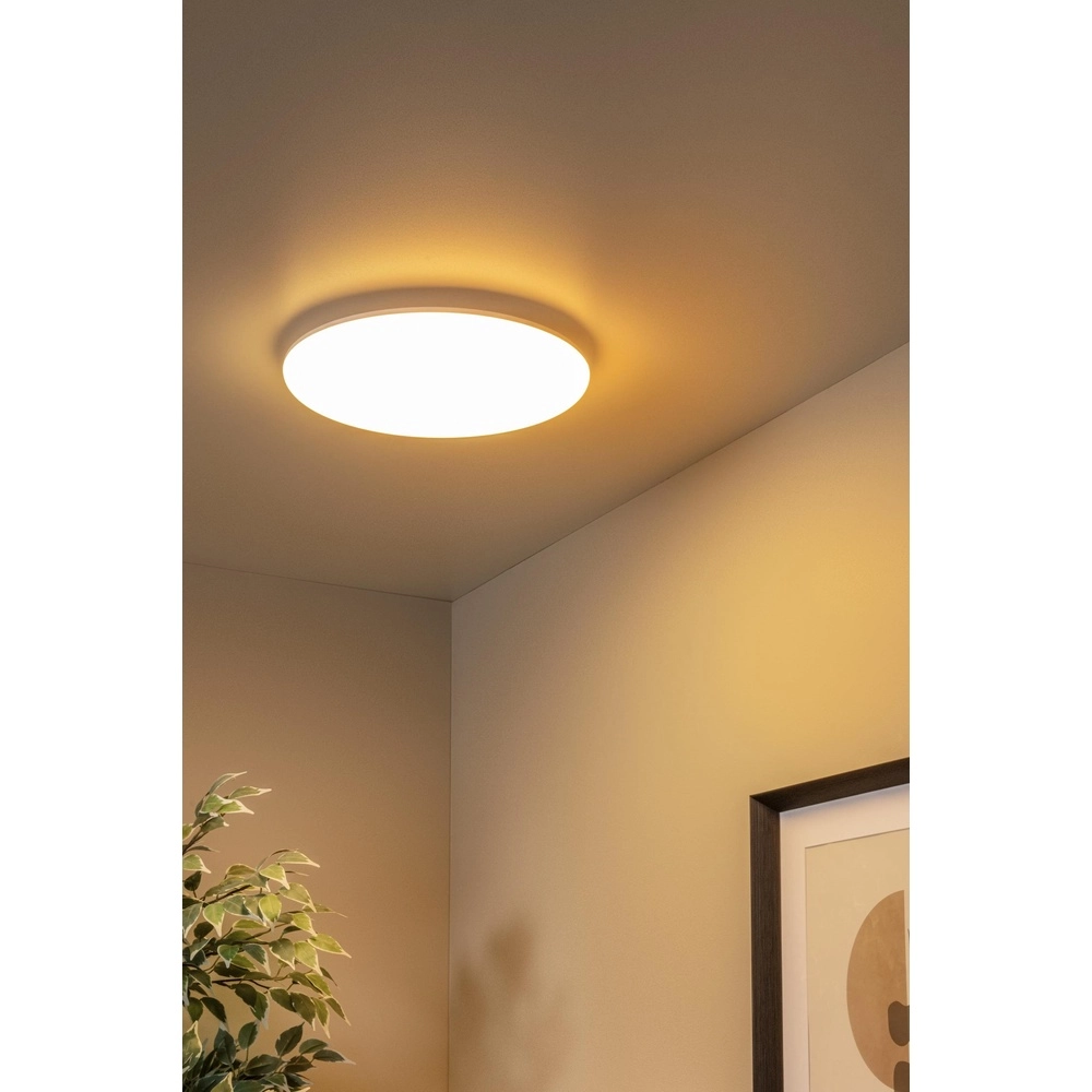 ceiling light Olson Ø 35cm white - IP44 Lucide 5411212792242