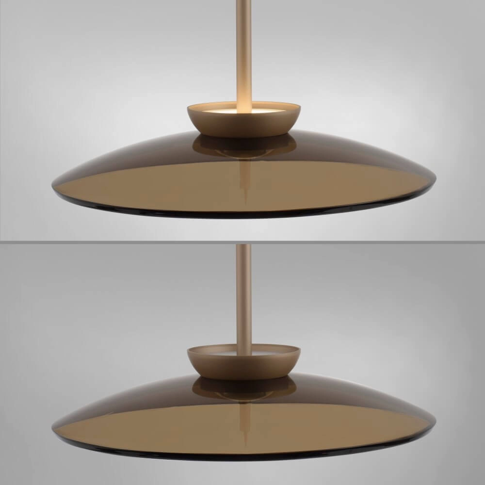 1-light hanging lamp Pure E-Moon bronze Paul Neuhaus 4012248382769