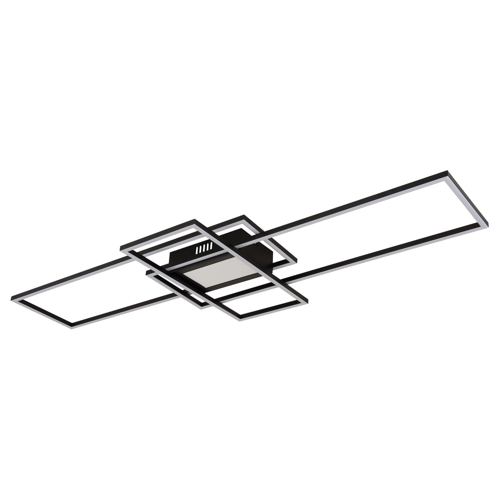 Modern ceiling lamp Saunders Black rectangle110cm Globo 9007371481354