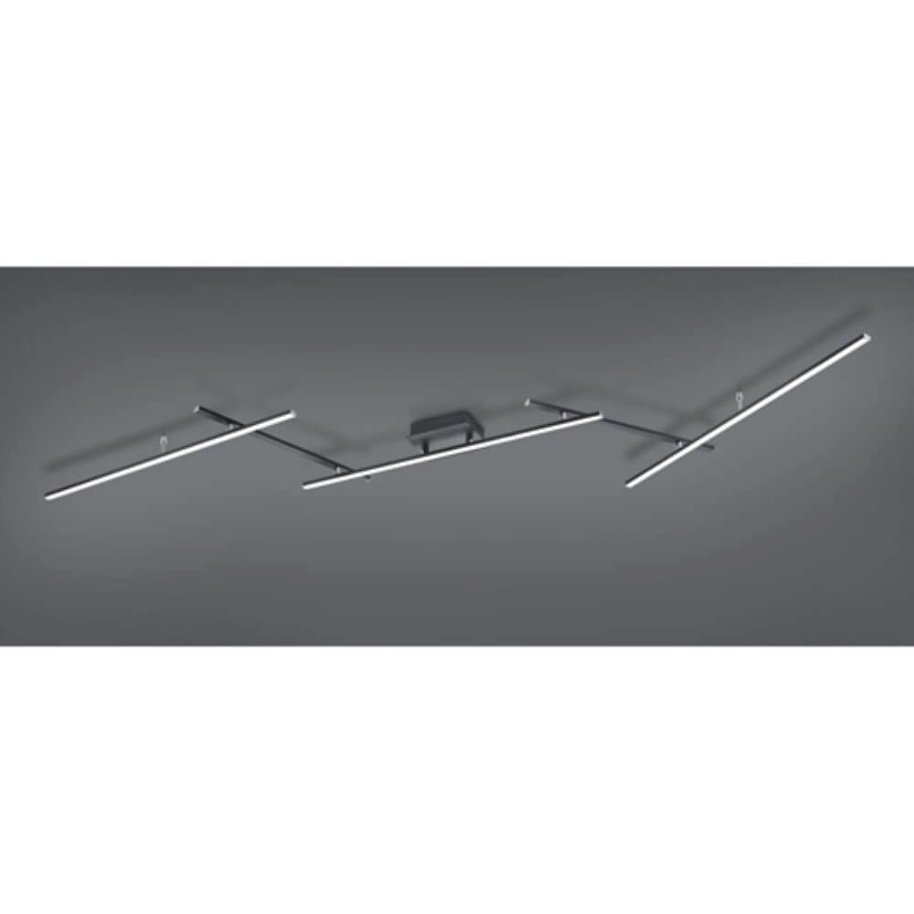 Ceiling lamp Arvin 4-stripe black Trio 4017807504040