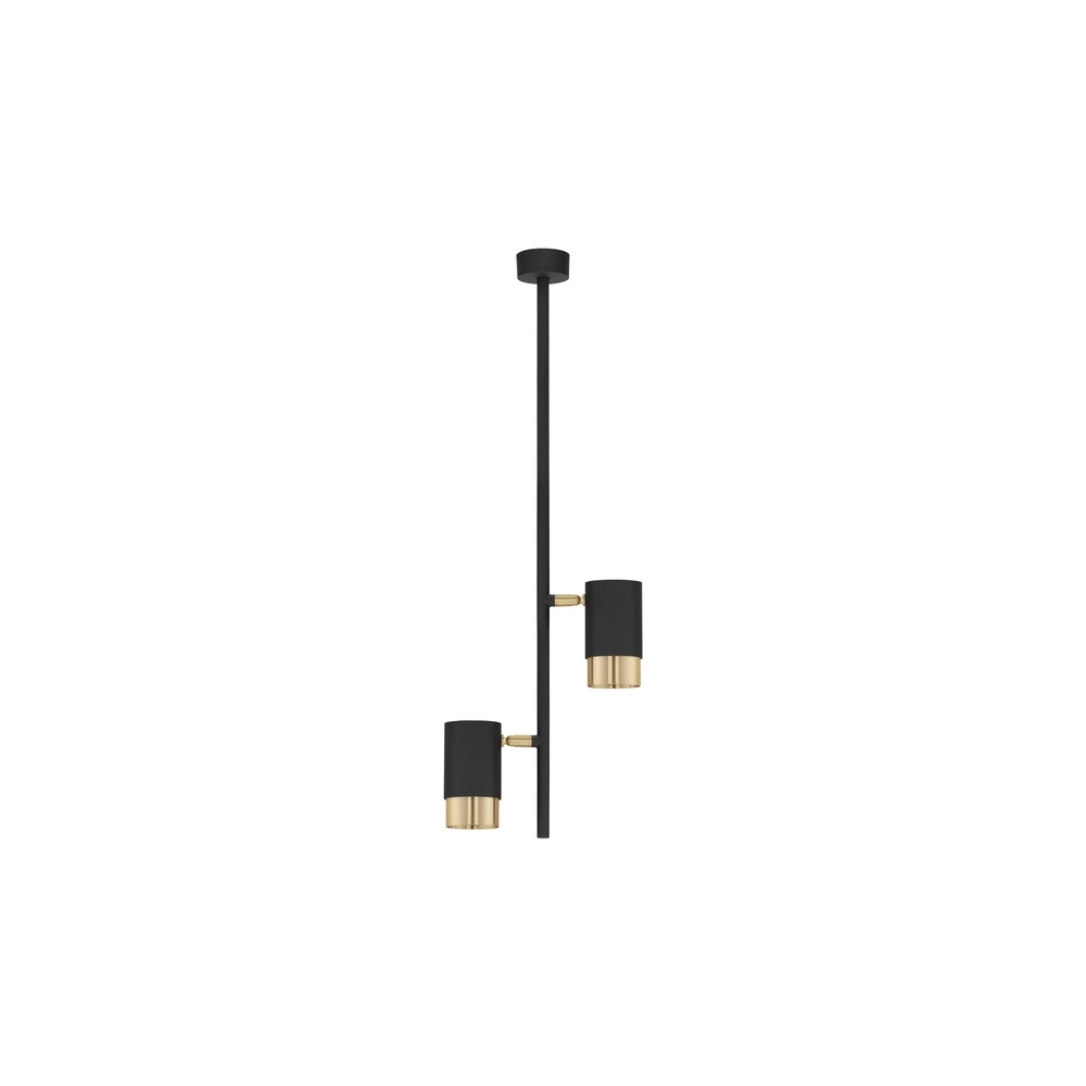 Ceiling lamp Pongo Double Black with Gold Lyora 5212017441737