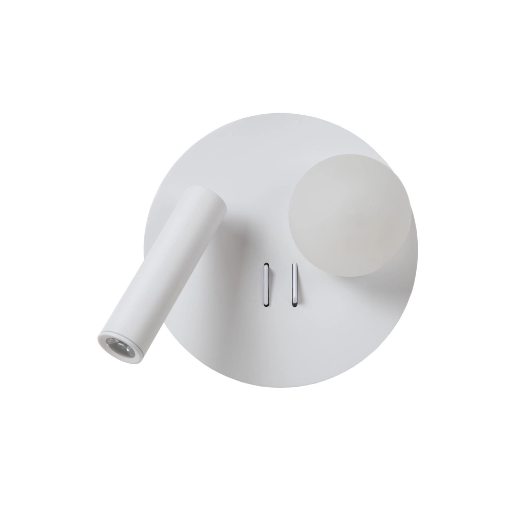 Design bedside lamp Matiz white with USB charging point