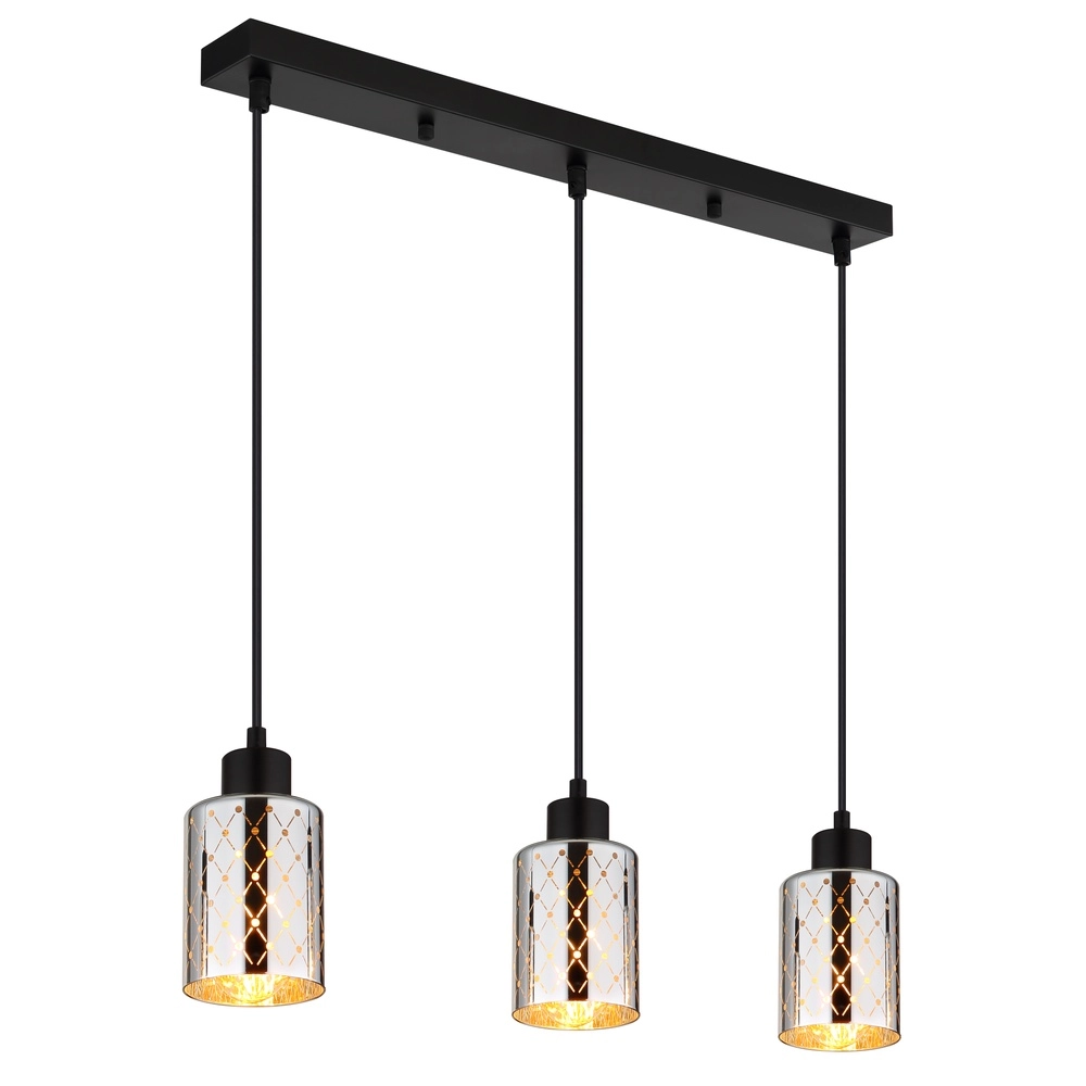 Design pendant lamp Alonso 3-light black