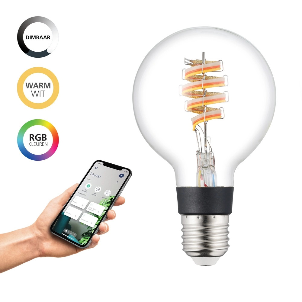 Led lamp ball Zigbee E27 4.9W - 400lm - 3000K - G80