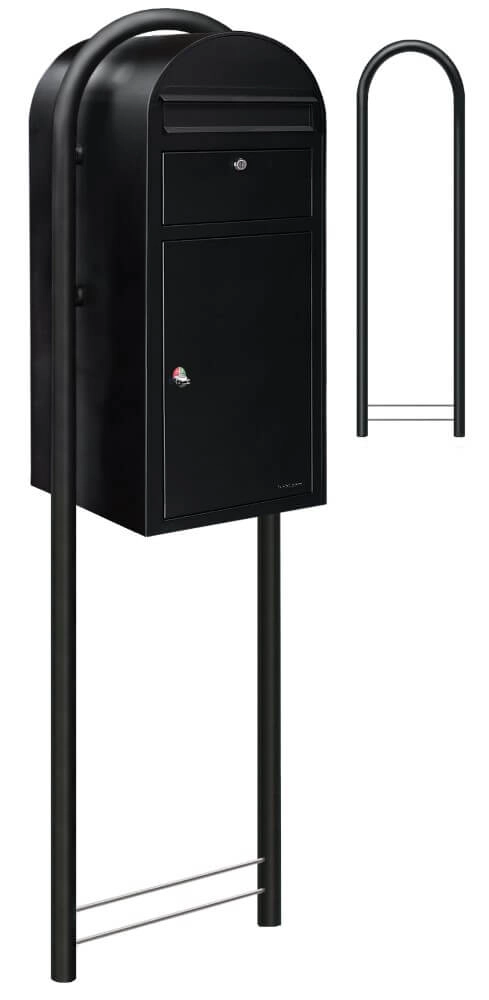 Mailbox Cargo 9005 Textured black Bobi 6417237042262