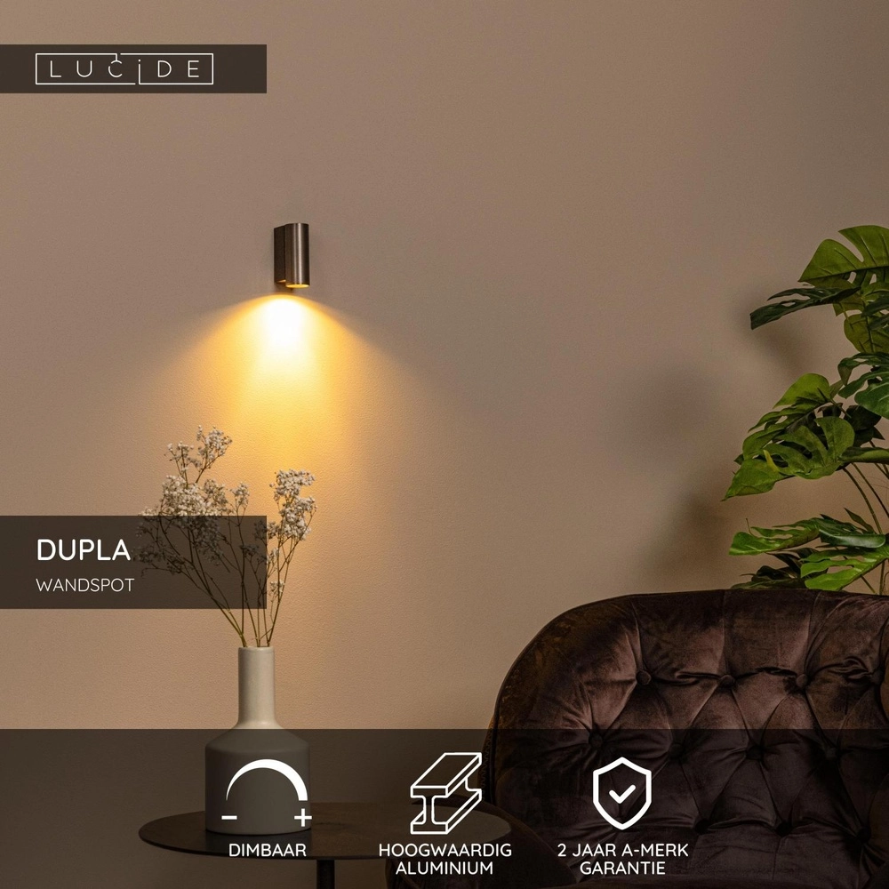 Downlight Dupla coffee brown mini GU10 Lucide 5411212094049