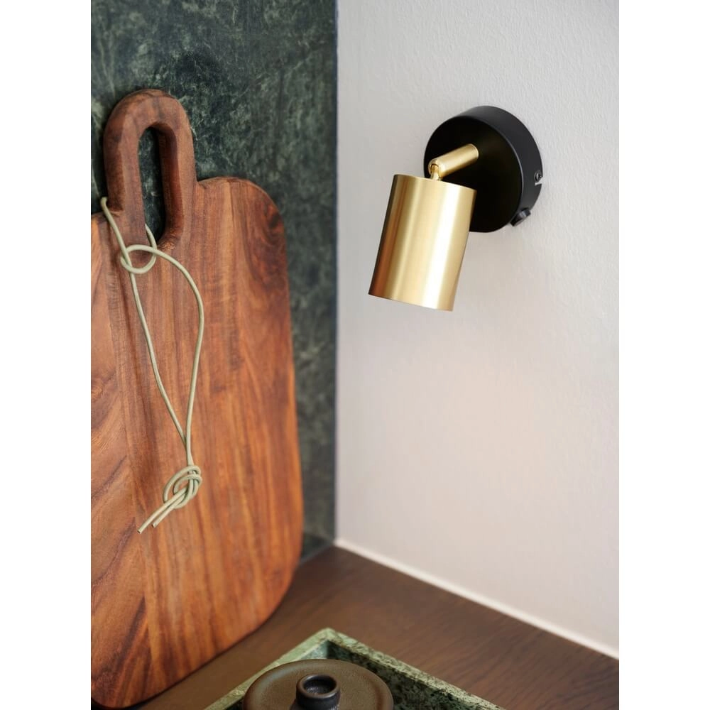 Gold wall lamp Explore corded Nordlux 5704924011610