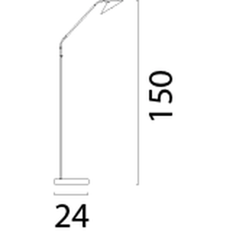 Floor reading lamp Ceppo Black Masterlight 8718121348018