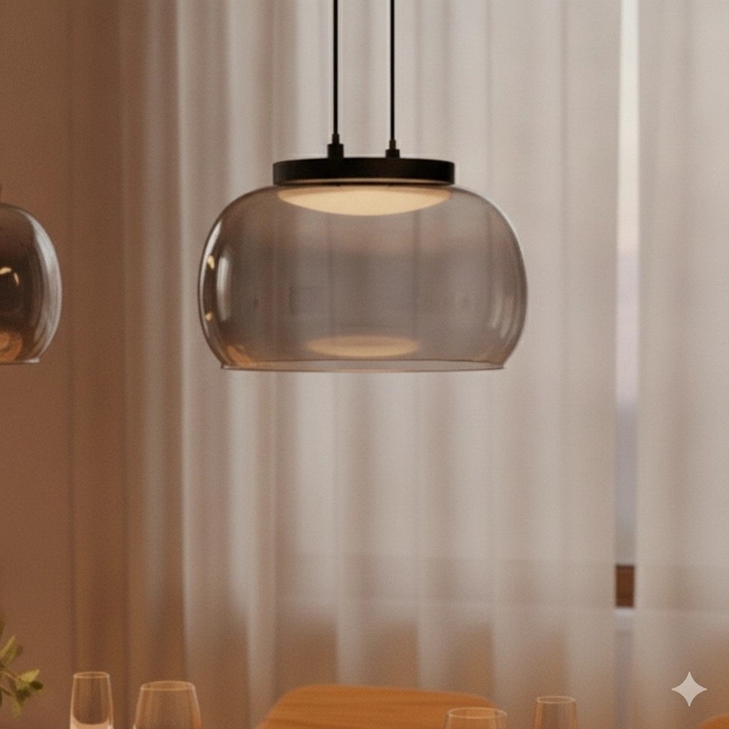 Modern pendant lamp Bios 3-light black