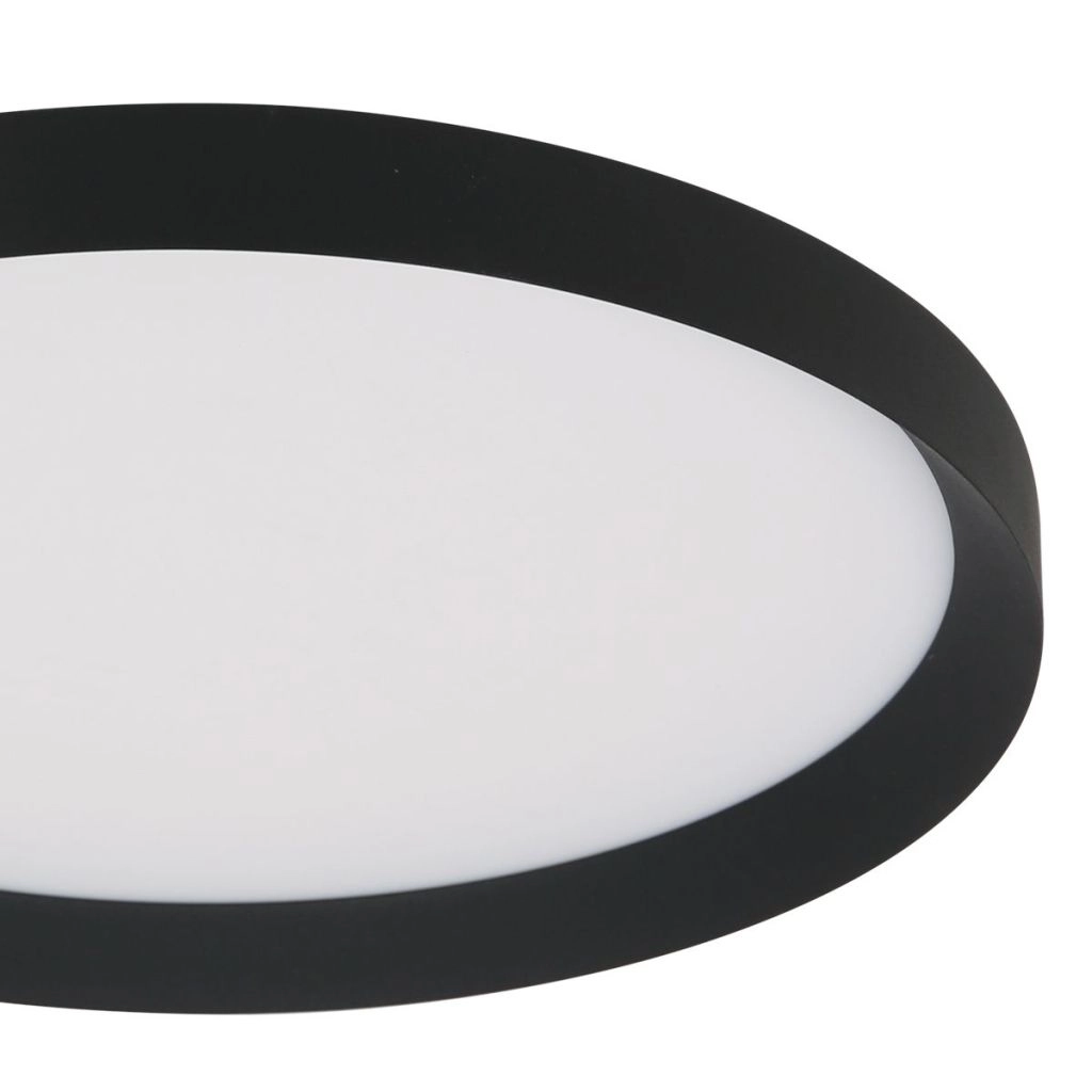 Modern ceiling light Flady black Ø30cm Steinhauer 8712746181012