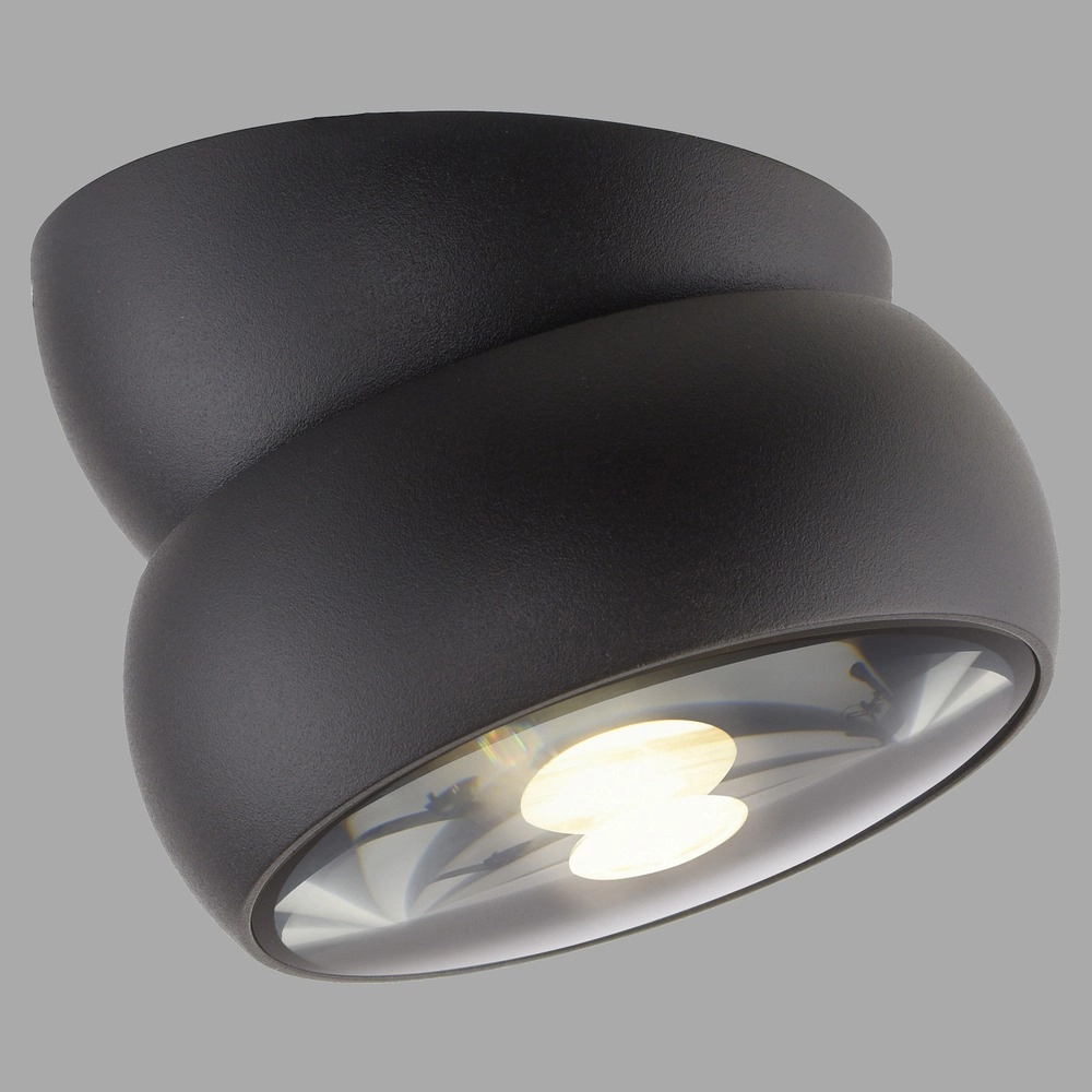Black surface-mounted spotlight Pure Move Ø 11cm - Led