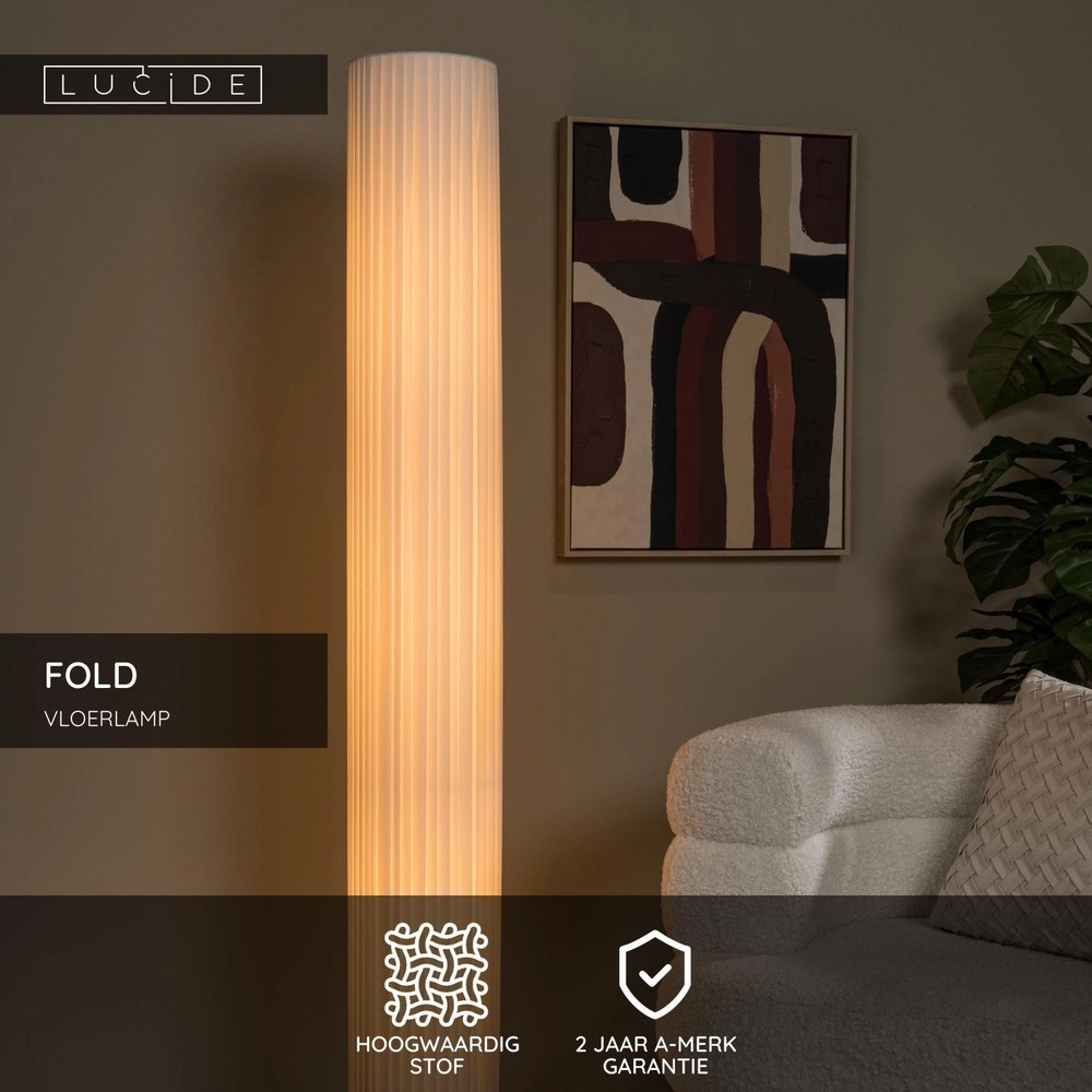 Design floor lamp Fold Ø 20cm x 160cm Lucide 5411212212139