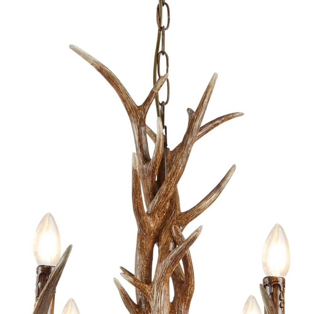 Wooden hanging lamp Stag Ø 80 Searchlight 5053423098081