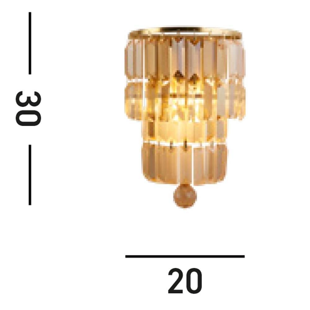 Chandelier Empire brass Searchlight 5053423271705