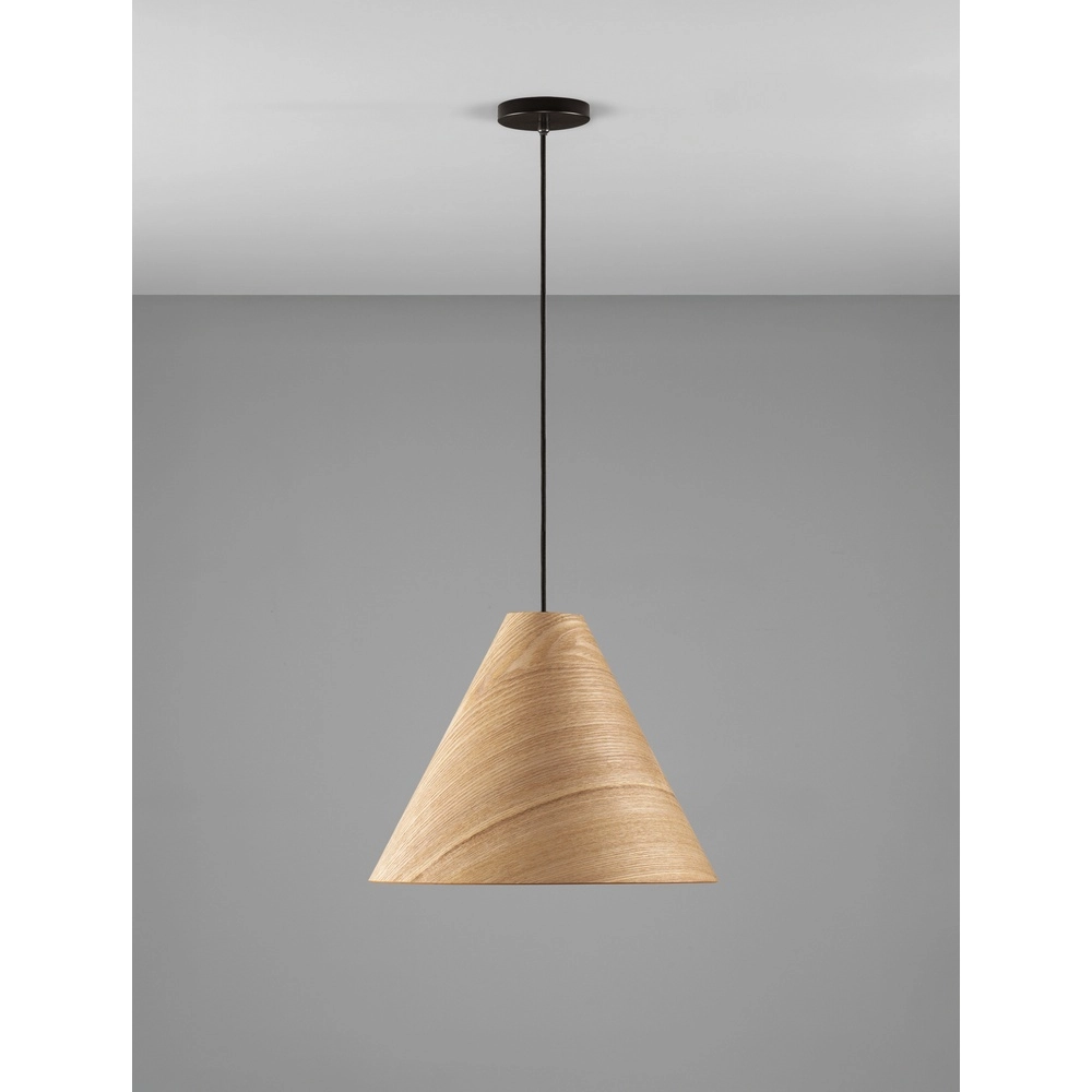Wooden pendant lamp Elysian Ø 45cm Lyora 5212017468253