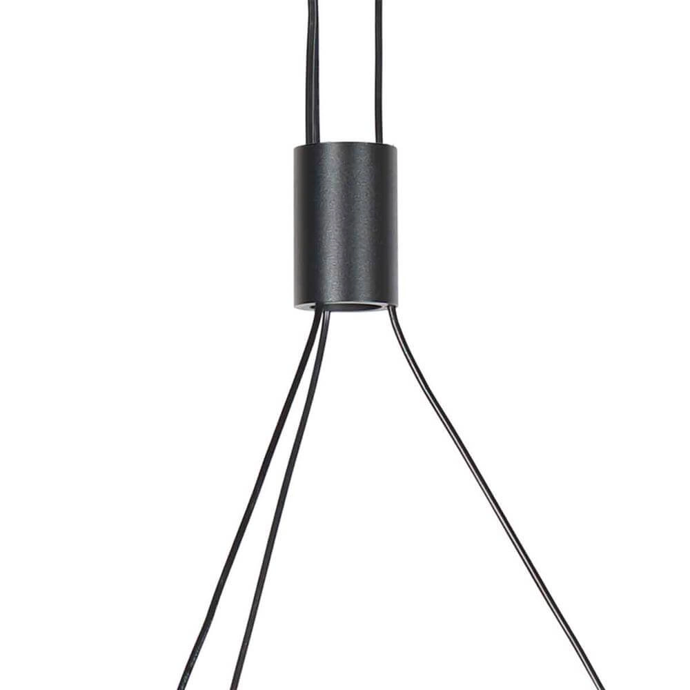 8-light pendant lamp Marcadore Round Black Steinhauer 8712746176636