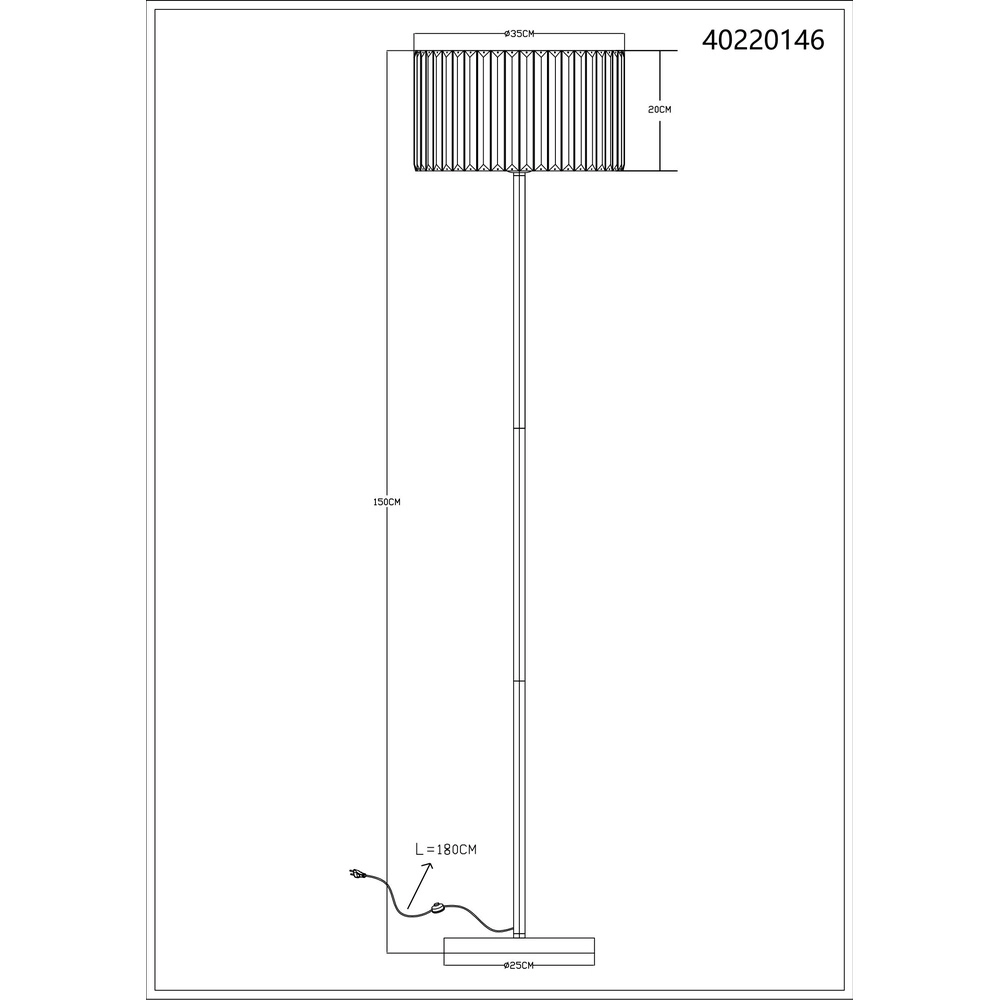 Floor lamp Run wood Globo 9007371513970
