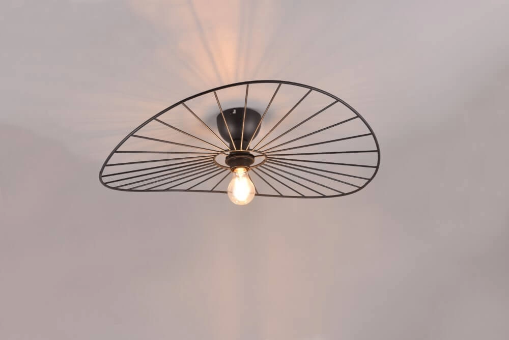 Ceiling light Chapeau black Trio 4017807574098