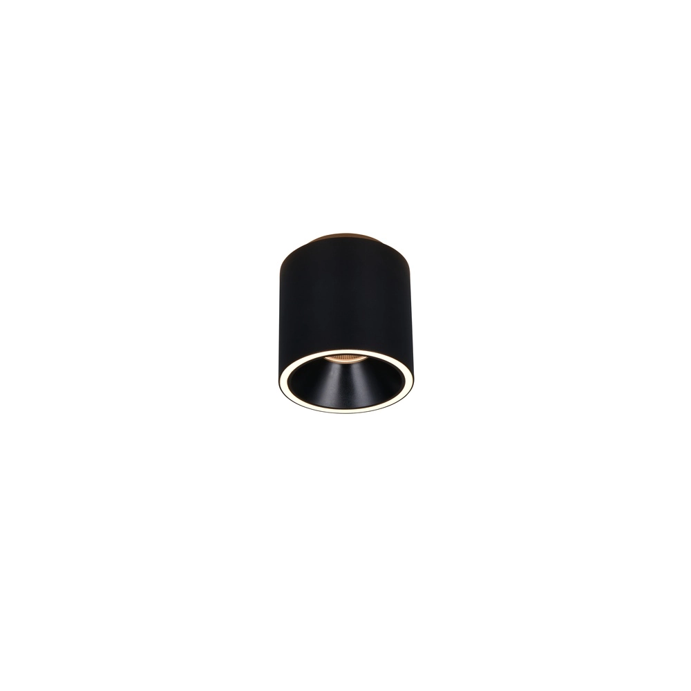 Surface-mounted spot Annapurna Ø 12cm black