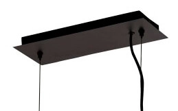 Black pendant lamp Fringe Searchlight 5053423135540