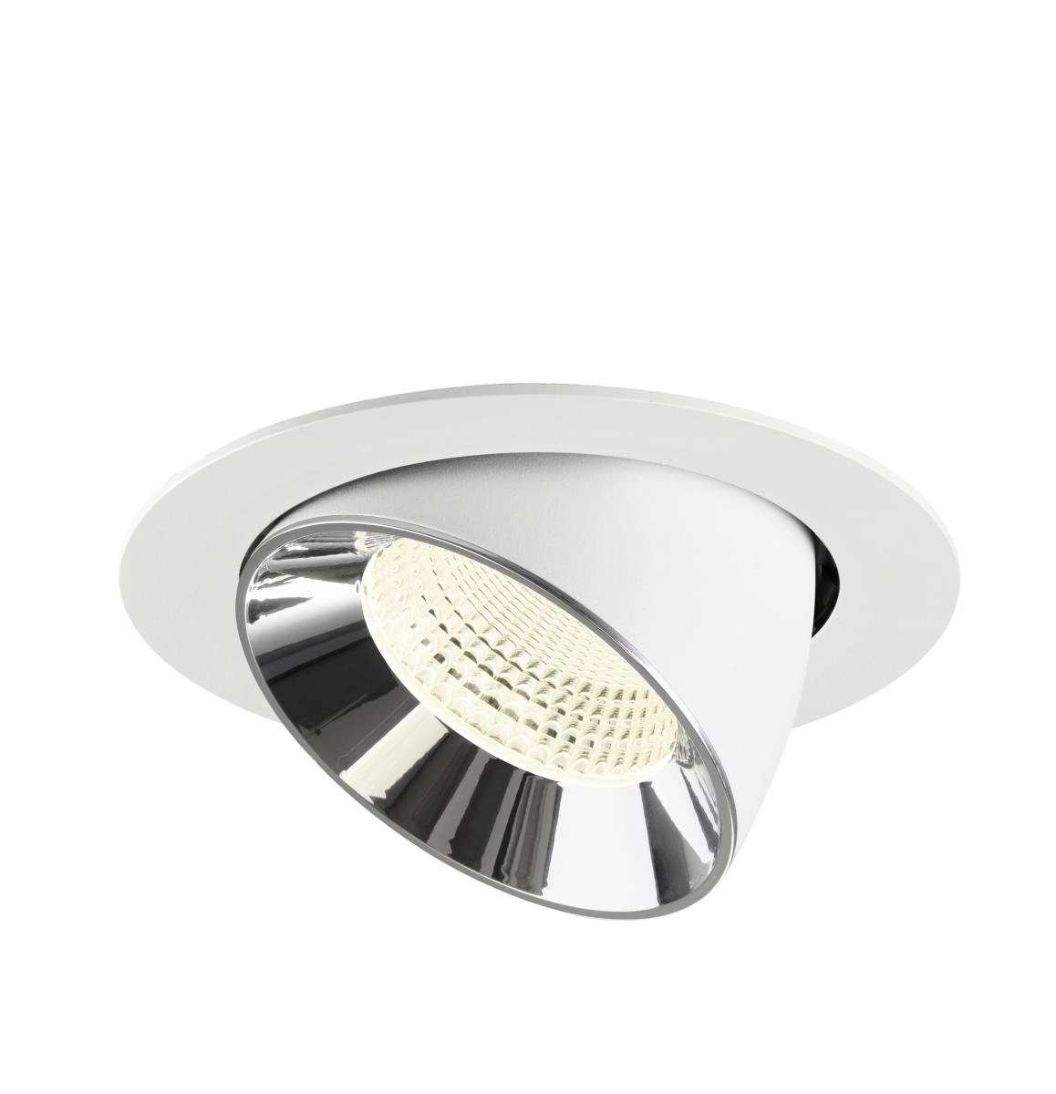 Recessed spotlight Numinos Gimble XL white/chrome 4000K - 55deg SLV 4024163308373