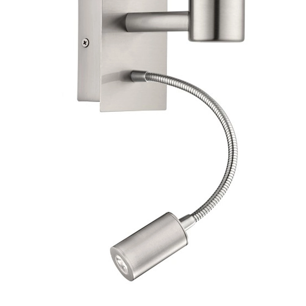 Wall lamp Pasteri gray with reading light Eglo 9002759964795