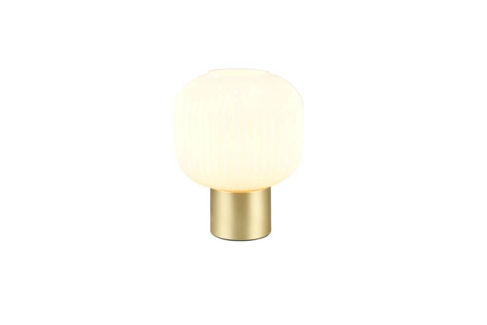 Trendy table lamp Diva gold with white glass Trio 4017807614534