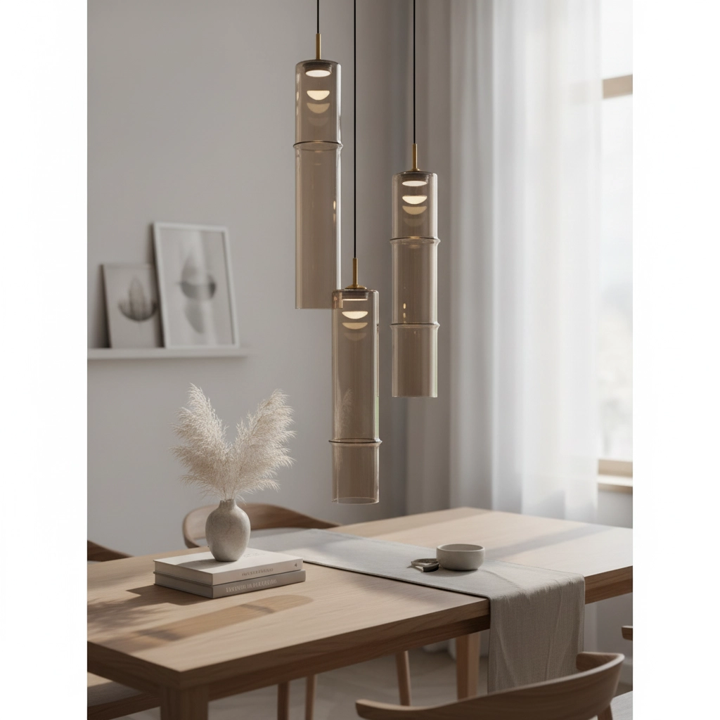 Unique pendant lamp Sano 3-light gold
