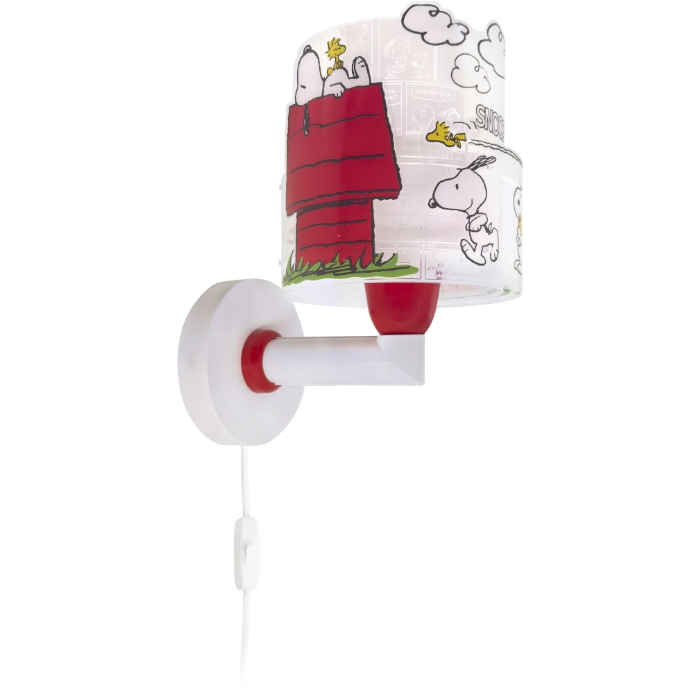 Wall lamp Snoopy white with red Dalber 8420406763095