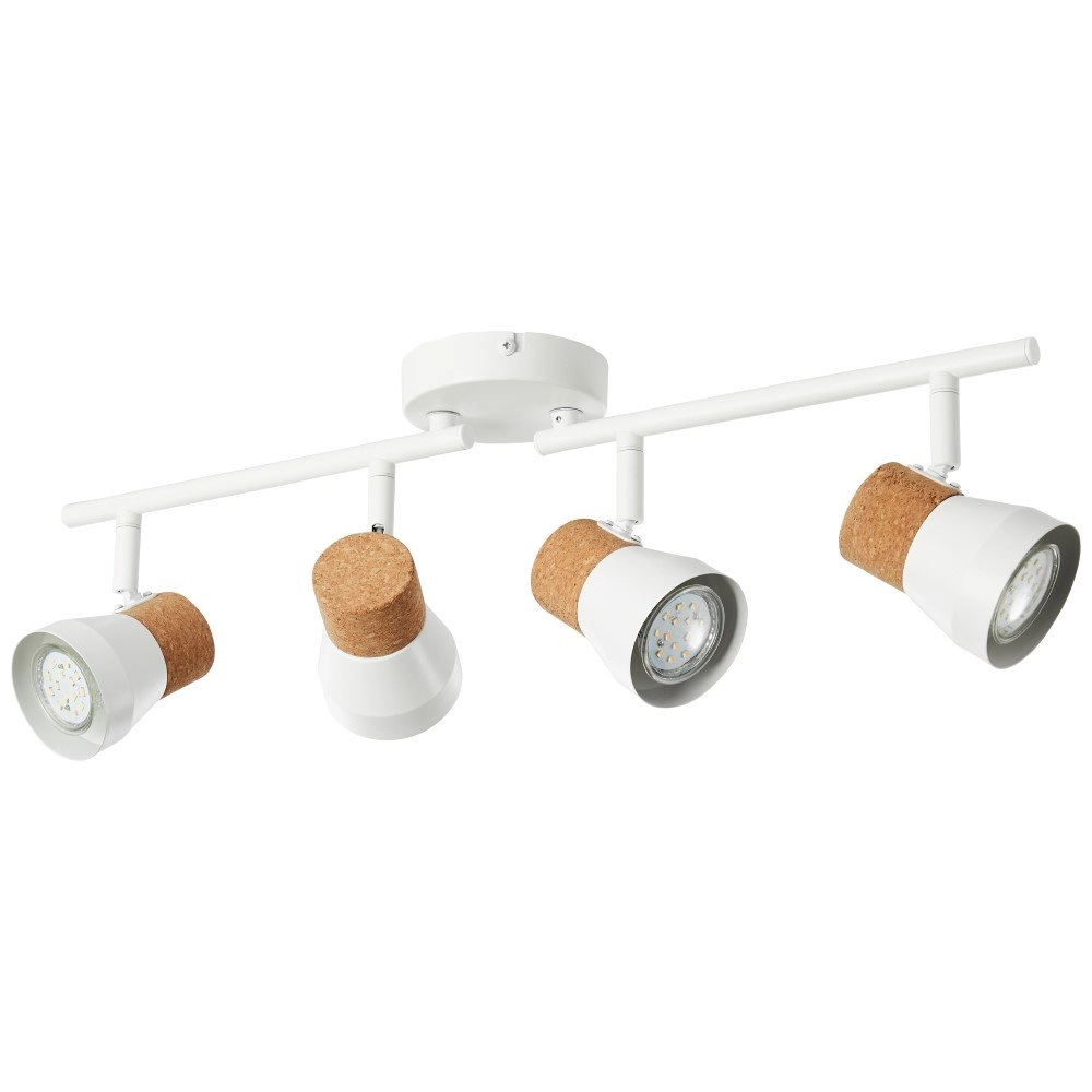 Cork ceiling spot Moka 4-light Brilliant 4004353321184