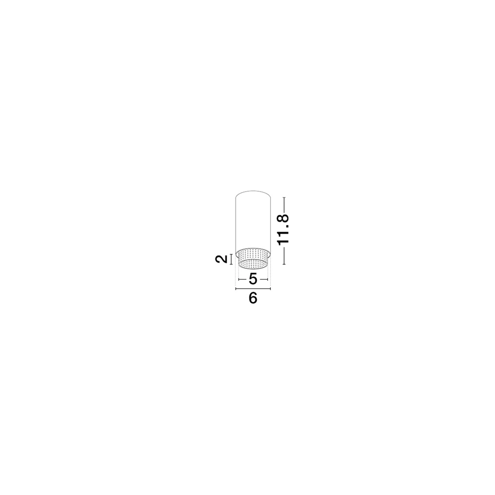 Ceiling spotlight Nessi black with gold Lyora 5212017475121