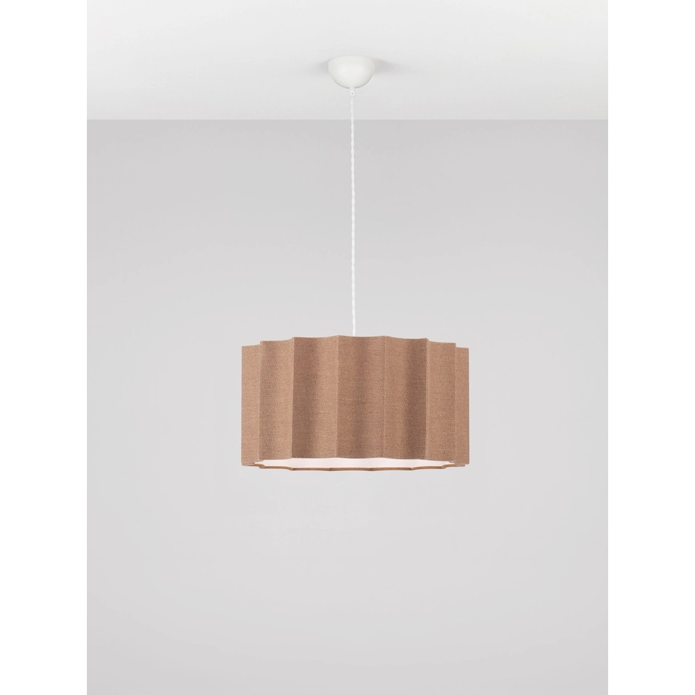 Design pendant lamp Alve coffee brown Ø 45cm Lyora 5212017493651