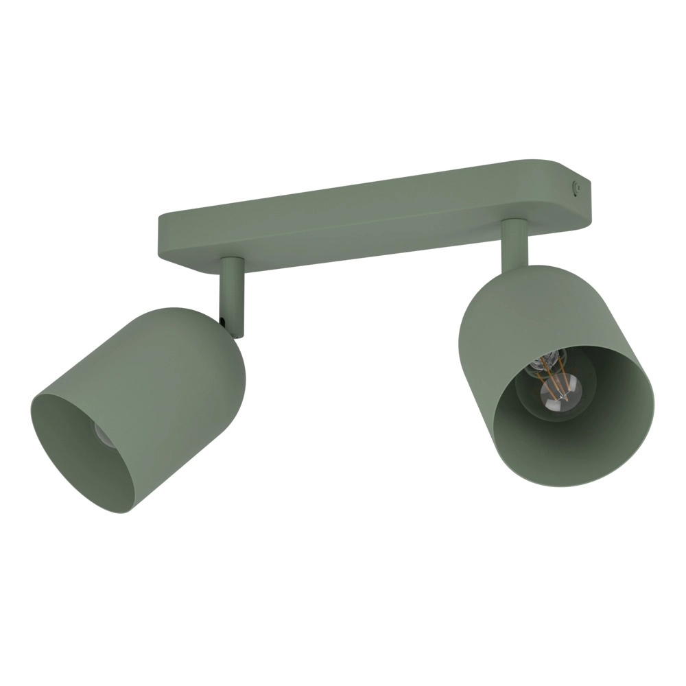 Design ceiling spotlight Tilston 2-light green