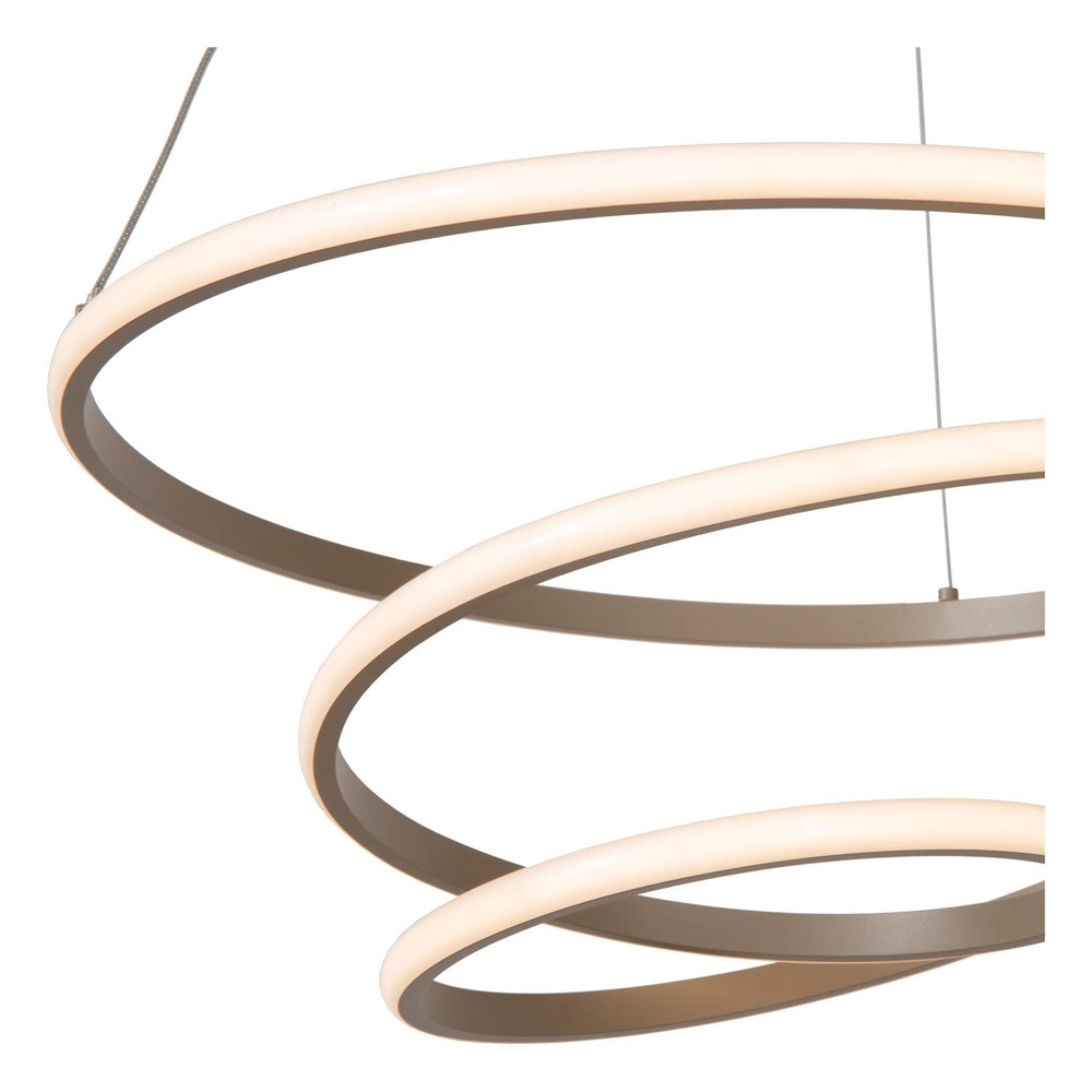 Modern pendant lamp Espiral sand brown 40W Lucide 5411212782991