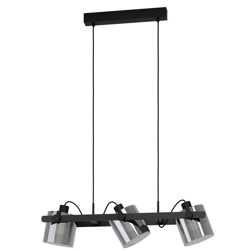 Pendant lamp Hornwood 2 black 3-lights