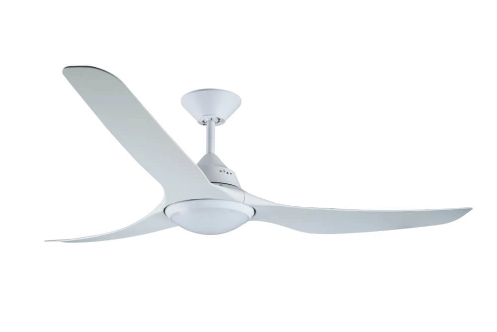 Sleek ceiling fan with lamp Mariner Ø 143cm IP55