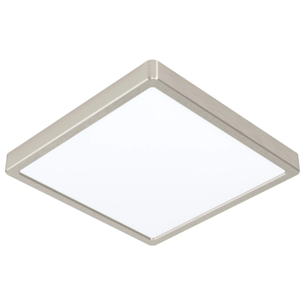 Square ceiling lamp Fueva 5 28.5cm - 4000K Stainless Steel
