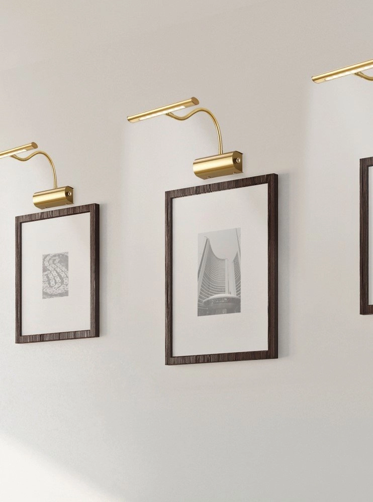 LED reading light Curtis brass matt Trio 4017807275360