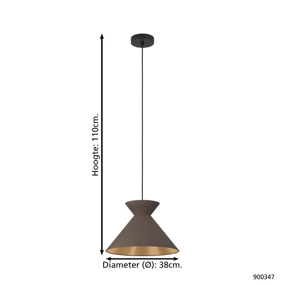 Chic hanging lamp Nastasia Ø 38cm Eglo 9008606238859