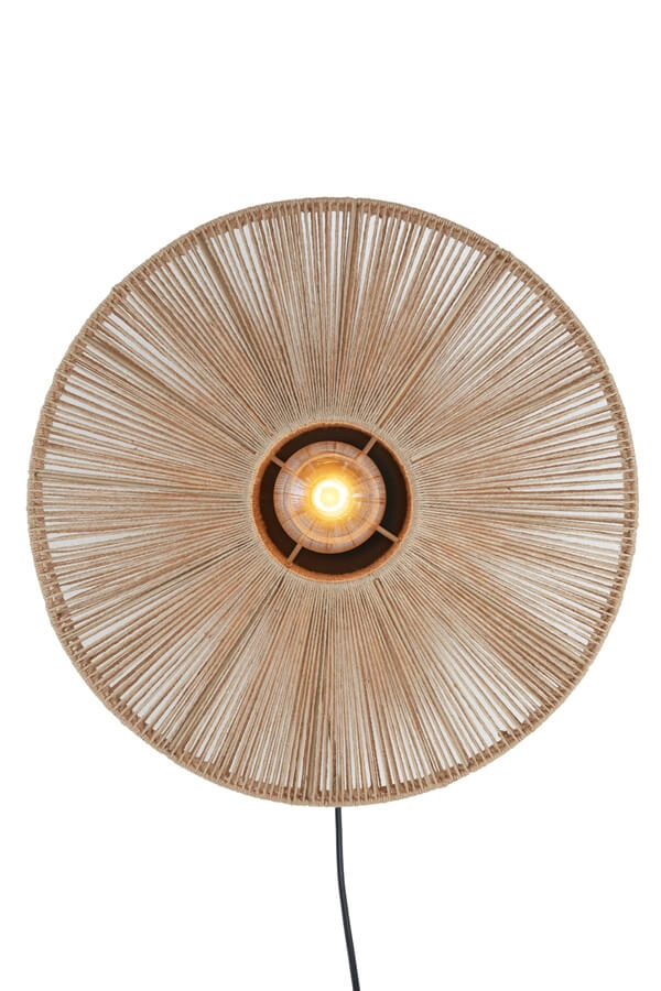 Rattan wall lamp Lyra Ø 43cm Light & Living 8717807681197
