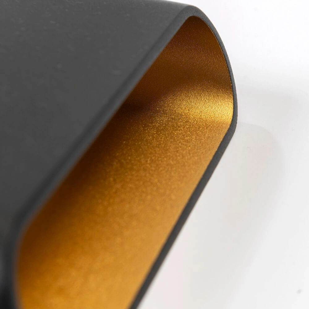 Wall lamp Diaz L Black with gold Artdelight 8720701100299
