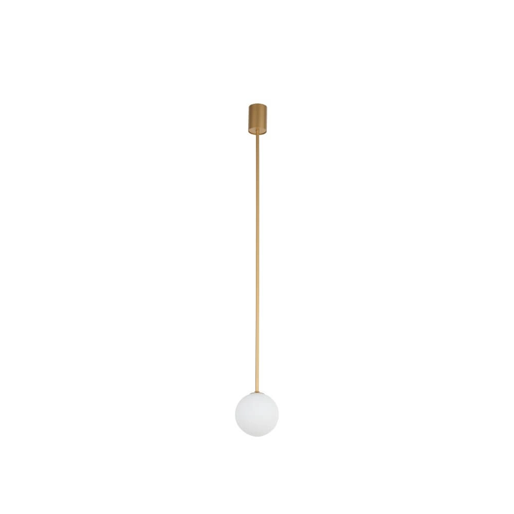Glass ceiling lamp Kier M gold - 96cm