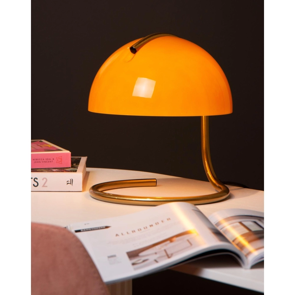 Classic table lamp Cato orange Lucide 5411212460875