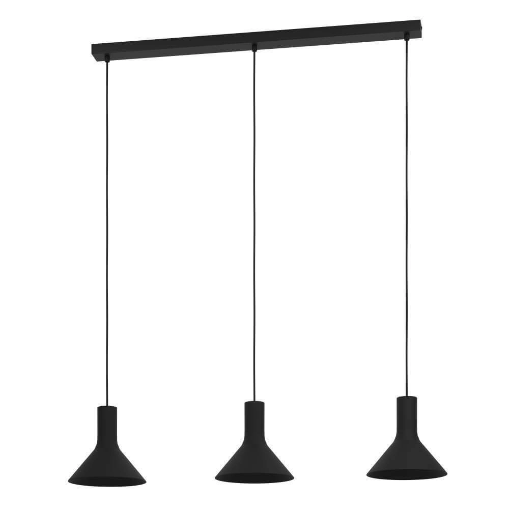 Black dining room hanging lamp Morescana 96 cm